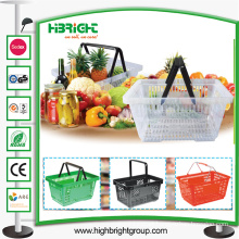 Plastic Shopping Basket with Handles